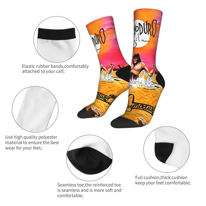 Rock Band EXTREMODURO Tour 2025 chaussettes Kawaii bas automne Anti-transpiration femmes hommes