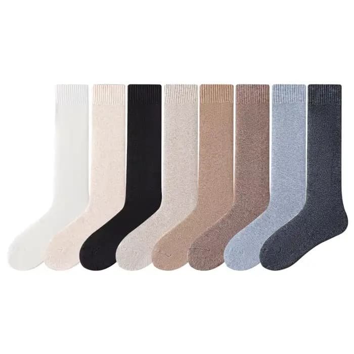 Chaussettes chaudes en laine pour femmes et filles