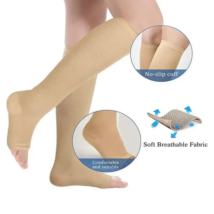 Bas de Compression médicaux pour femmes, 20 30mmgh, bas varices, diabète, œdème, soins infirmiers, enceintes, stock de circulation, genou, footbal