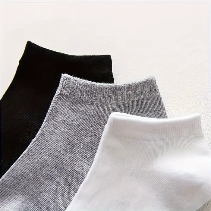 10/20/30/40/60 paires de chaussettes unisexes de couleur unie