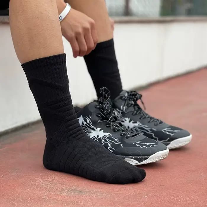 Haute Qualité Basket-Ball Chaussettes Compression Cyclisme Randonnée Tennis Hommes Femmes Équitation Respirant Épaissir