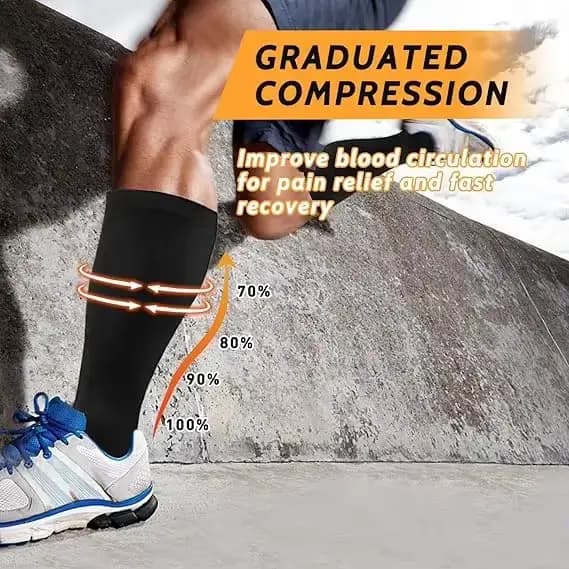 Chaussettes de Compression grande taille 2XL-4XL pour femmes et hommes