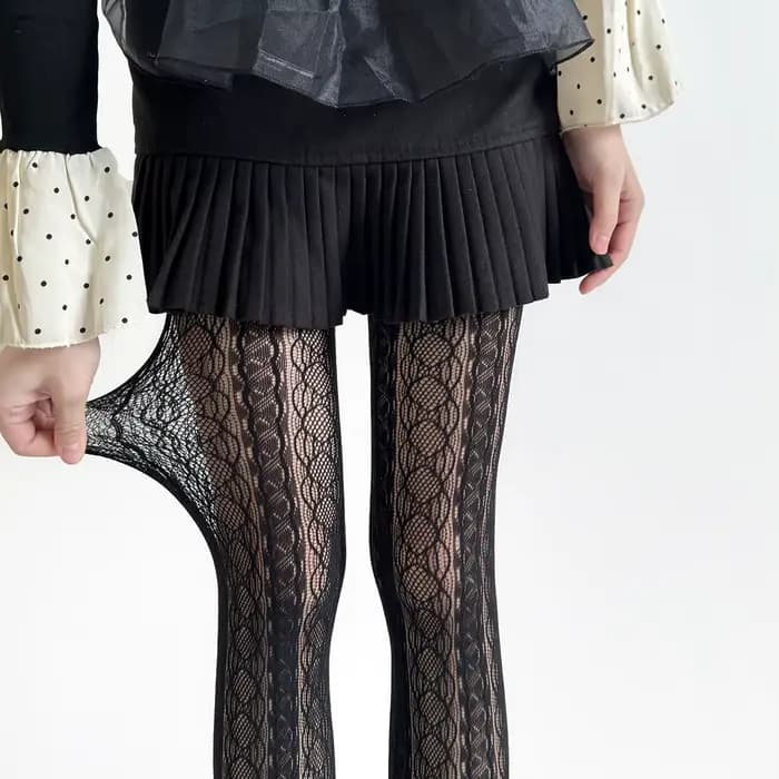 Collants femmes évider Sexy dentelle maille résille bas