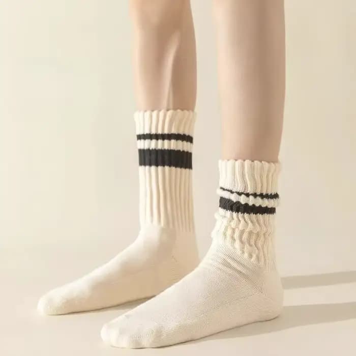 6 paires de chaussettes mi-hautes pour hommes en fil épais