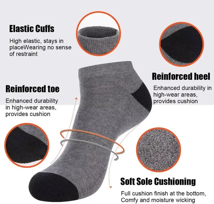 10 paires de chaussettes de course de sport pour hommes de haute qualité pour le printemps et l'été loisirs de plein air et chaussettes courtes respirantes