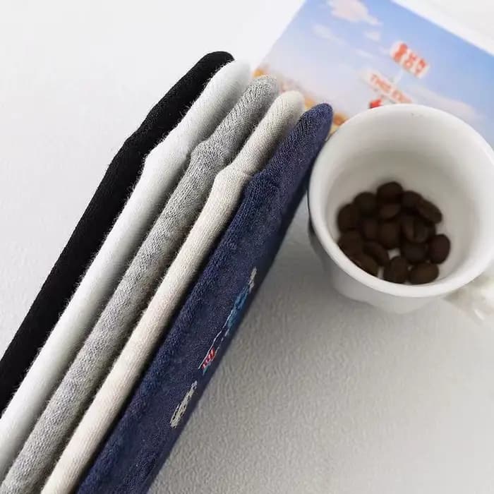 5 paires de chaussettes d'été en pur coton pour hommes