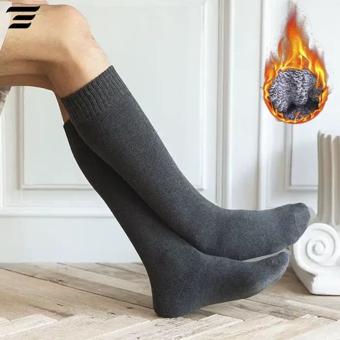 Chaussettes longues en laine pour hommes