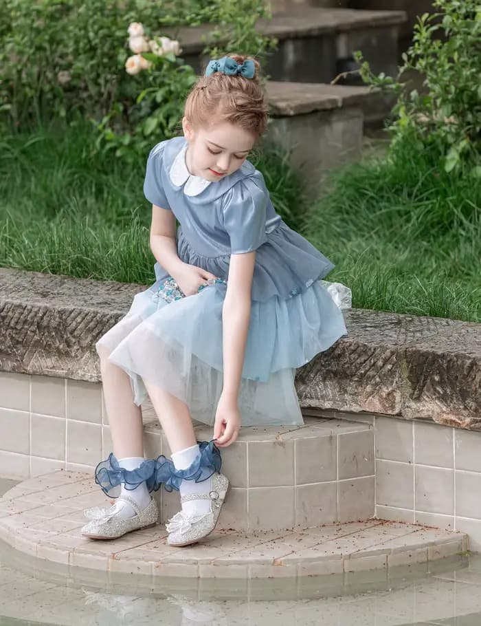 Chaussettes en dentelle à froufrous pour enfants, 600 chaussettes de danse princesse blanches, 2006-enfants/enfants/grandes