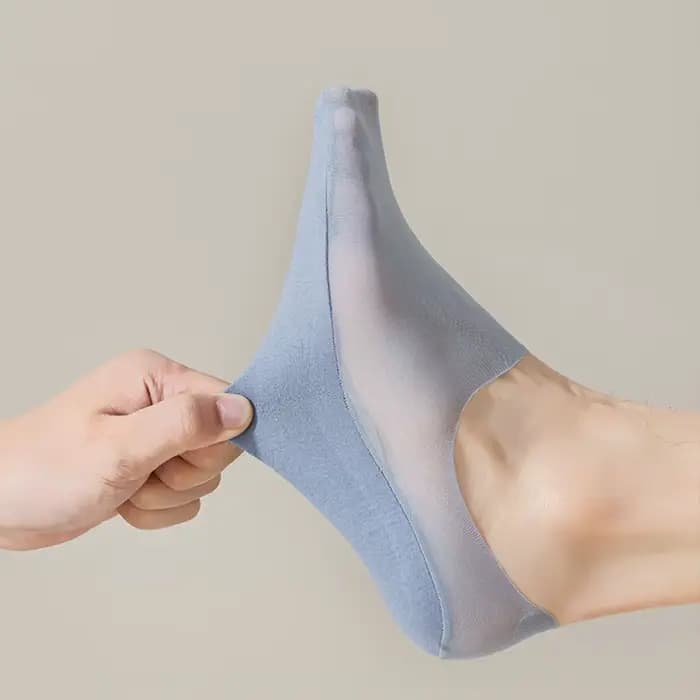 Chaussettes basses en silicone non ald pour hommes