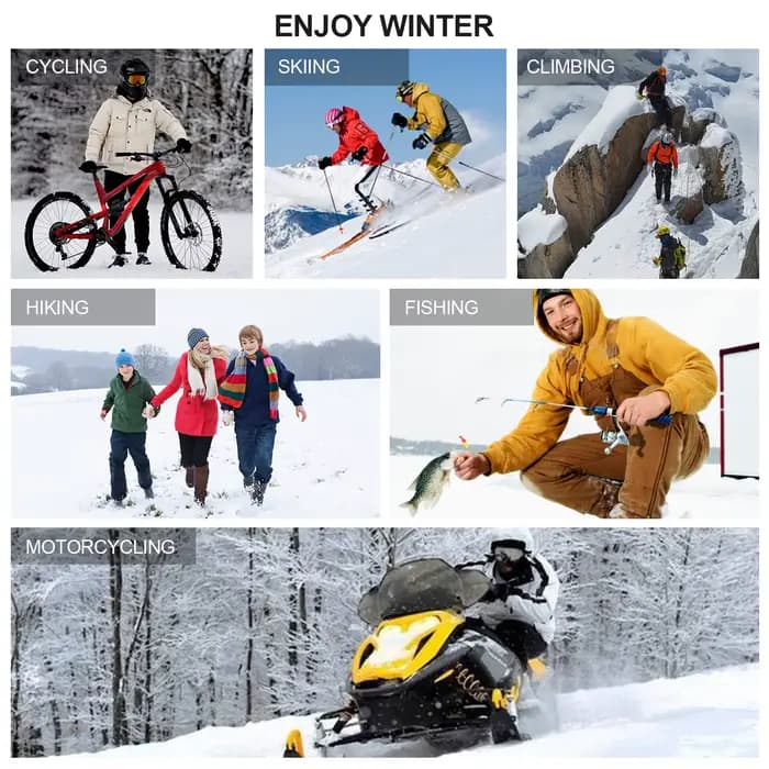SNOW DEER-Chaussettes de ski chauffantes électriques pour femmes et hommes