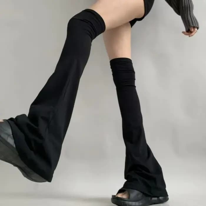 Chaussettes hautes en coton mélangé pour femmes