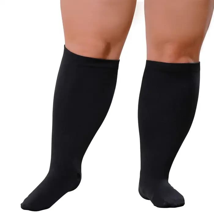 1 paire de chaussettes de Compression de mollet Extra larges pour femmes et hommes