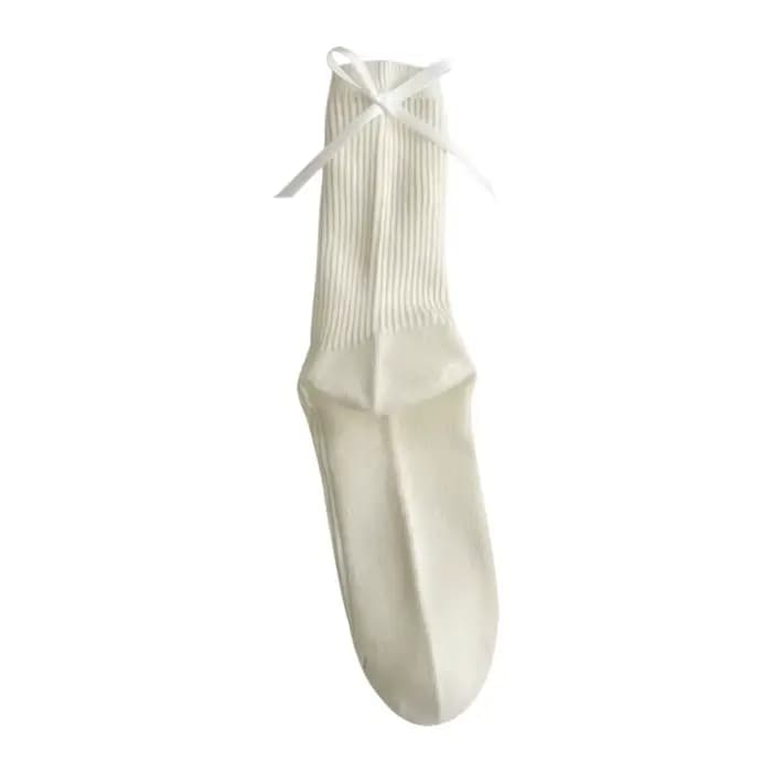 JK-Chaussettes Japonaises à Nministériels d Papillon pour Femme, Accessoire de dehors en Coton, Noir et Blanc