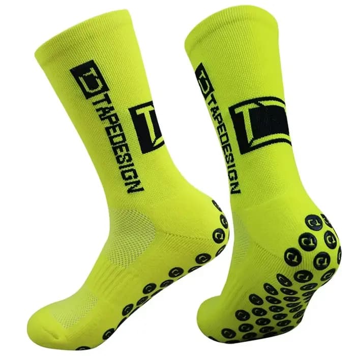 1 paire de chaussettes de football antidérapantes pour hommes