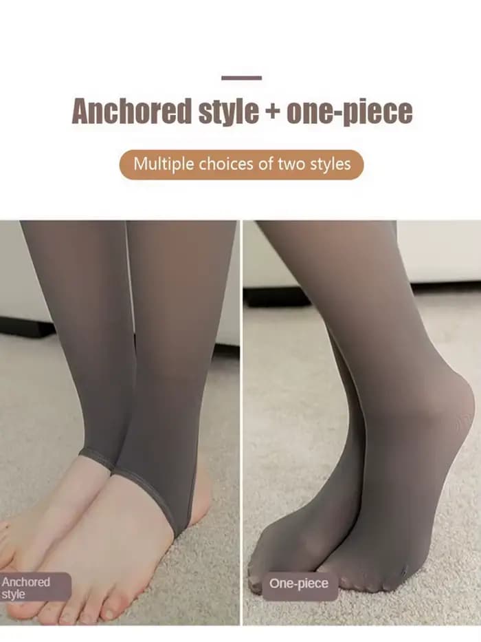 Épaissir les bas femmes translucide polaire collants