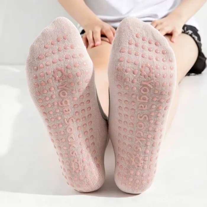 Chaussettes de yoga antidérapantes pour femmes et hommes