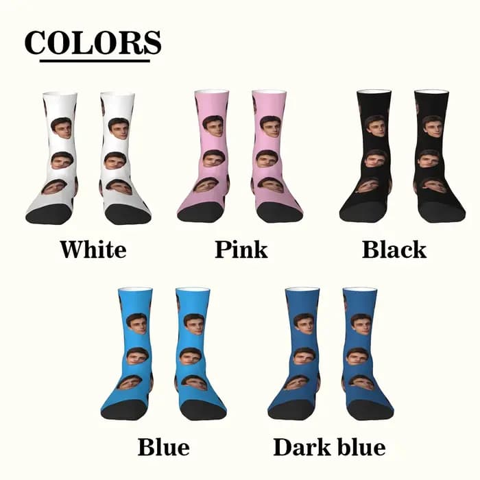 Chaussettes avatar personnalisées pour hommes et femmes