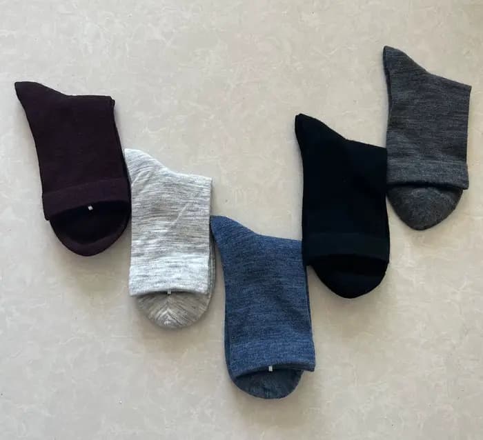 Chaussettes fines en laine mérinos pour hommes et femmes, confortables, décontractées, légères, chaudes, respirantes, mi-mollet, paquet de 3/5/6 paires