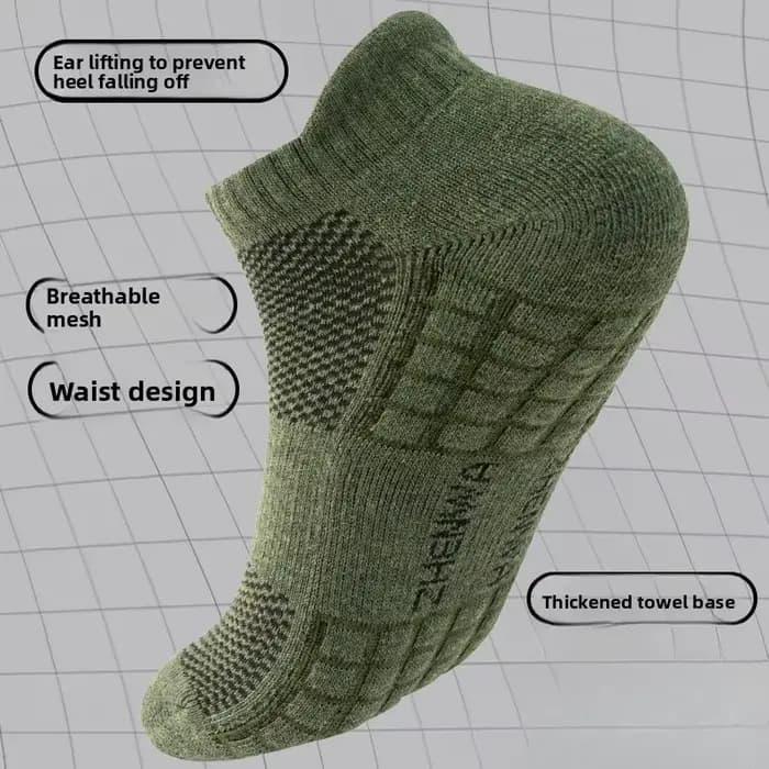 5 paires de chaussettes de sport en coton pour hommes