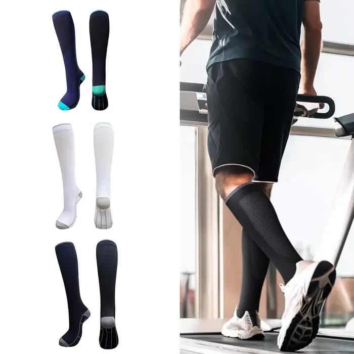 1 paire de chaussettes de Compression graduées pour femmes et hommes