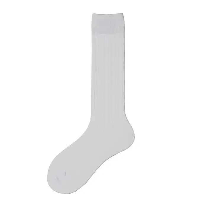 Chaussettes en coton pour hommes mi-mollet travail de bureau robe formelle