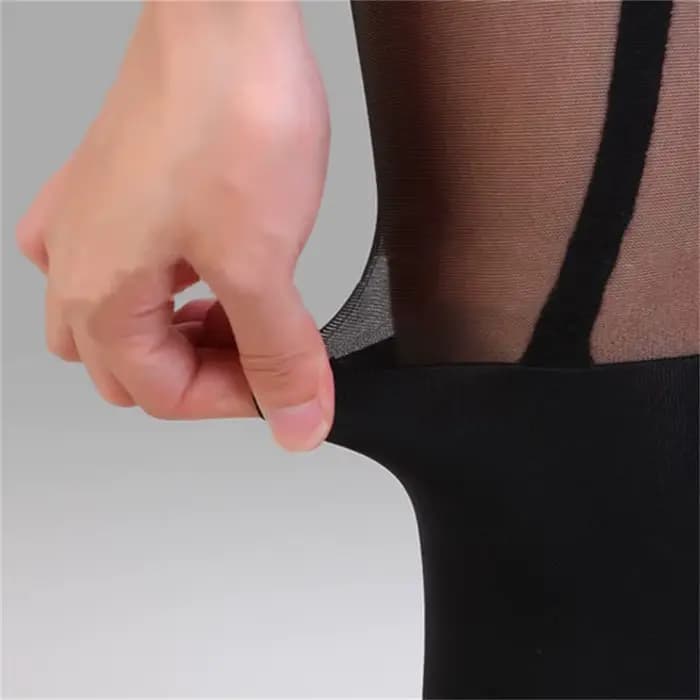 Collants noirs sexy pour femmes, effet porte-jarretelles, au-dessus du genou, nouvelle mode, pour soirées et clubs, cadeaux