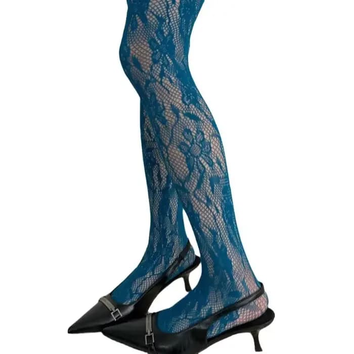 Collants gothiques sexy à motif rayé pour femmes
