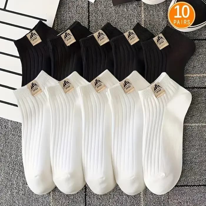 5/10 paires de chaussettes décontractées de haute qualité pour hommes