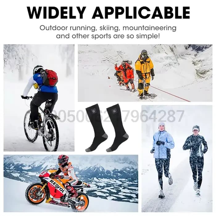 Chaussettes chauffantes d'hiver
