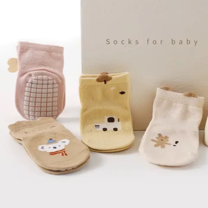 Chaussettes longues antidérapantes pour enfants, chaussettes de marche au sol, de dessin animé, pour bébés en bas âge, pour garçons et filles, chaussettes de sport scolaires, printemps-automne