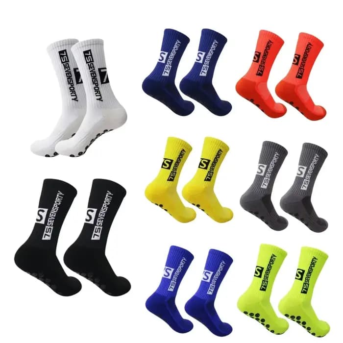 7S Sevensporty Chili marque Silicone ventouse anti-dérapant dieu chaussettes Football Match formation Tube