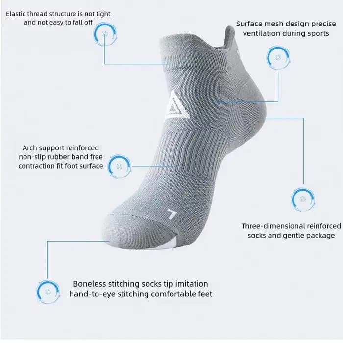 Nouvelles chaussettes de Sport Anti-transpiration femmes hommes unisexe Tube court