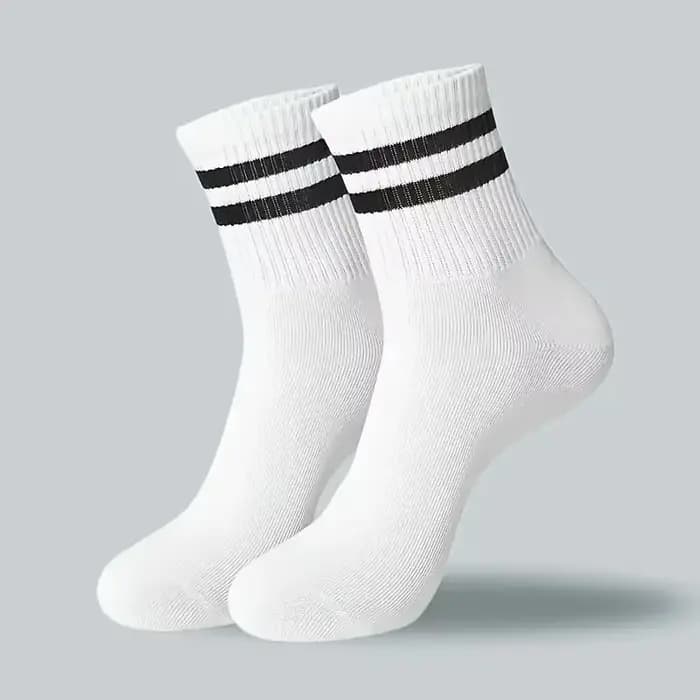 Hommes femmes chaussettes rayées mode couleur doux confortable absorbant la sueur respirant amoureux sport Style