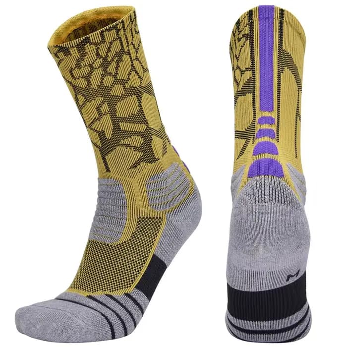 Brothock chaussettes de basket-ball professionnelles, boxe elite chaussettes de sport épaisses antidérapantes durables, serviettes de skateboard bas chaussettes