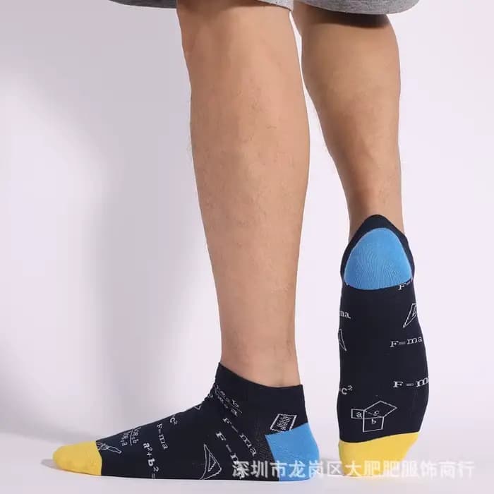 Grande taille décontracté à la mode coupe basse chaussettes drôle