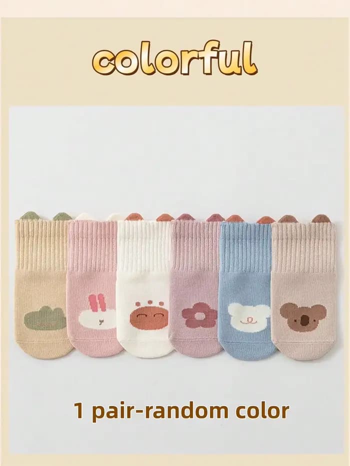 1/6 paires de chaussettes pour bébé pour le printemps et l'automne