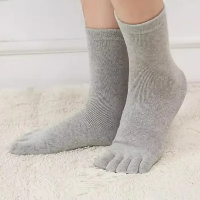 Chaussettes élastiques en coton à cinq orteils