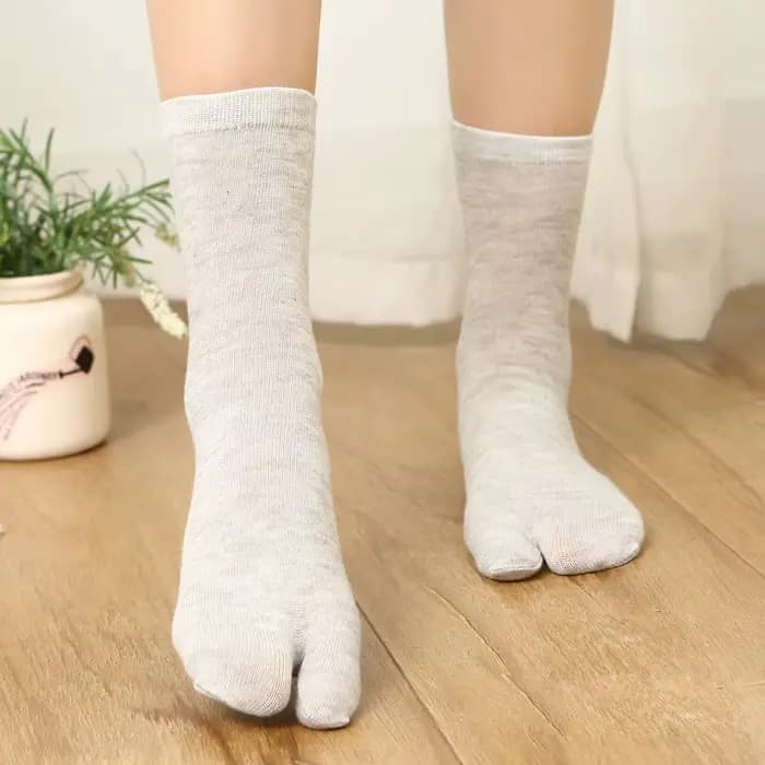 Chaussettes sabots japonais en coton pour hommes et femmes