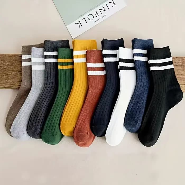 5 paires de chaussettes d'automne et d'hiver pour hommes