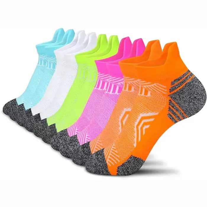 5 paires de chaussettes de cheville athlétiques de Performance pour hommes et femmes