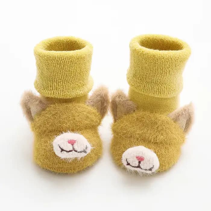 Chaussettes d'hiver coordonnantes en coton pour bébé