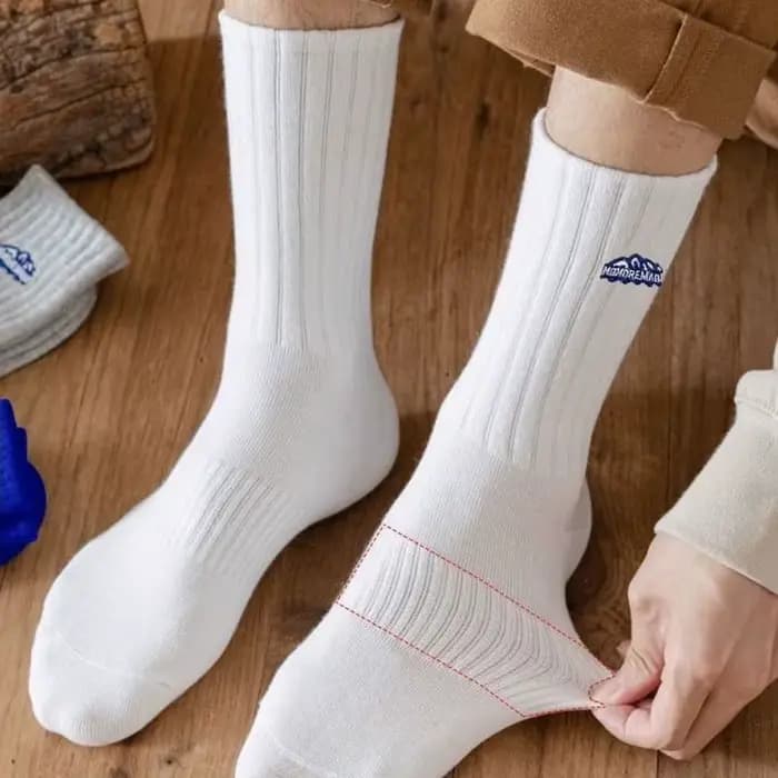 Chaussettes unies épaisses pour hommes et femmes