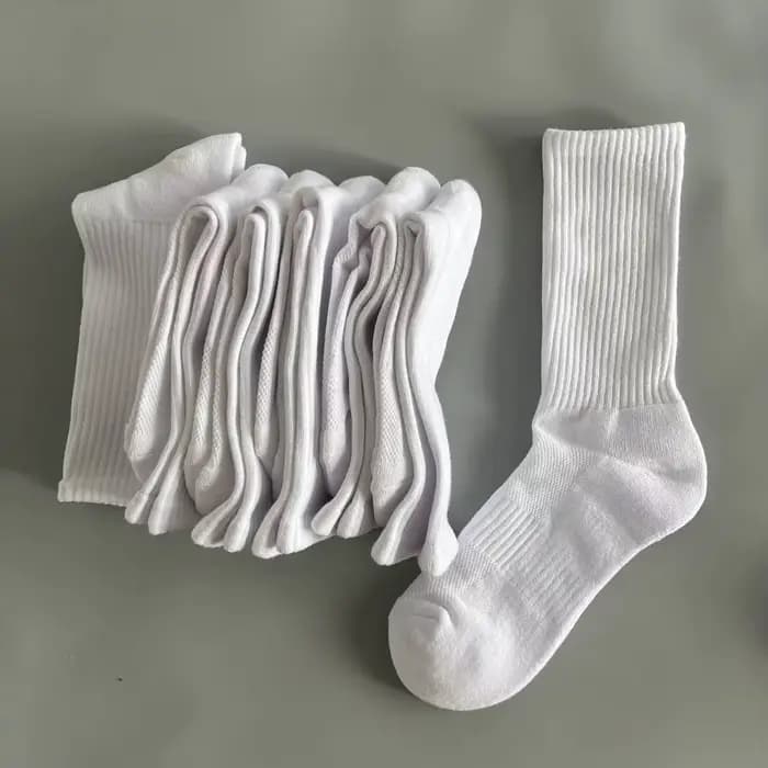 5 paires de chaussettes de sport pour hommes 100% coton