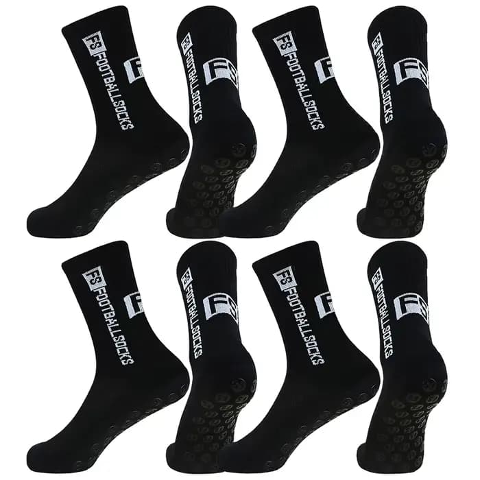 1/4/8/12 paires de chaussettes antidérapantes à fond éponge pour hommes et femmes, chaussettes de sport, chaussettes de tennis