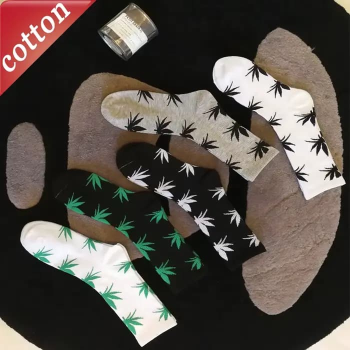 Chaussettes unisexes feuilles d'érable à la mode Harajuku décontracté affaires Verstaile