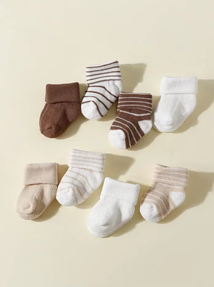 4 paires de chaussettes pour bébé de 0 à 12 mois
