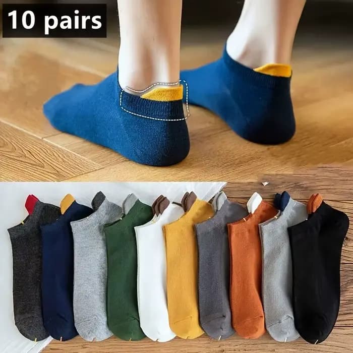 Chaussettes Courtes en Coton pour Homme