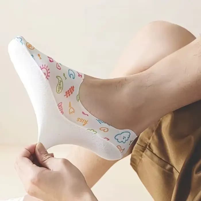 Chaussettes invisibles antidérapantes pour hommes
