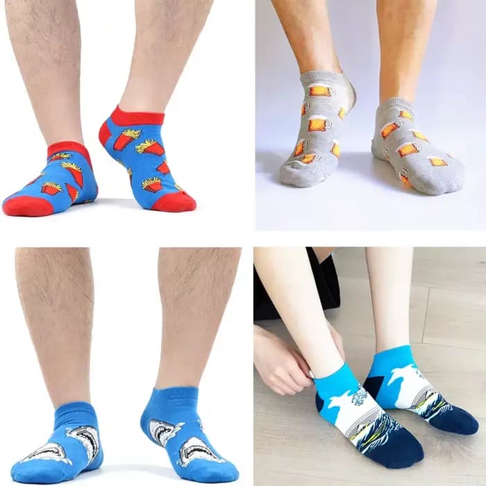 Chaussettes rayées à carreaux pour hommes et femmes