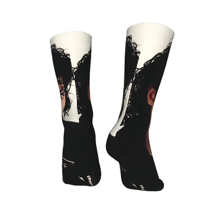 MJ King Of Pop Michael J-jackson Stockings Chaussettes gothiques personnalisées